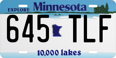 MN license plate 645TLF