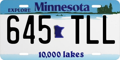 MN license plate 645TLL