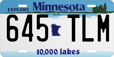 MN license plate 645TLM
