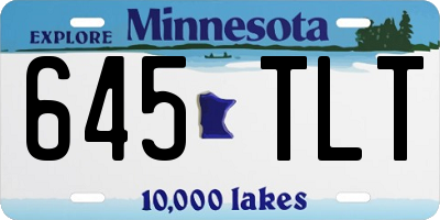 MN license plate 645TLT