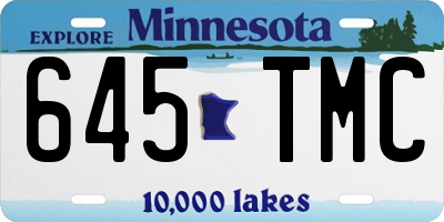 MN license plate 645TMC