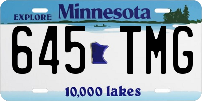 MN license plate 645TMG