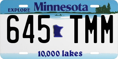 MN license plate 645TMM