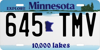 MN license plate 645TMV