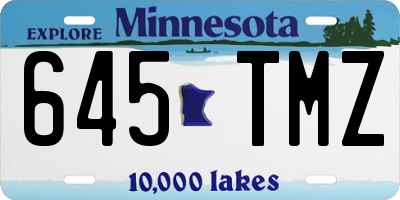MN license plate 645TMZ
