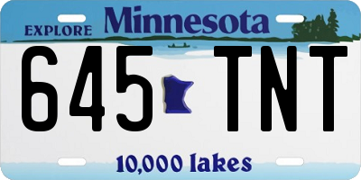 MN license plate 645TNT