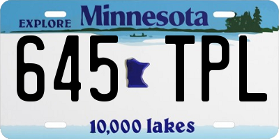MN license plate 645TPL