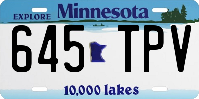 MN license plate 645TPV