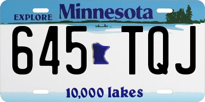 MN license plate 645TQJ