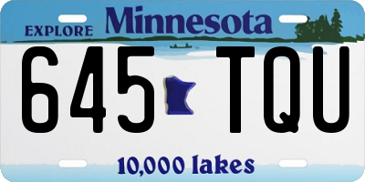MN license plate 645TQU