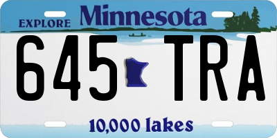MN license plate 645TRA