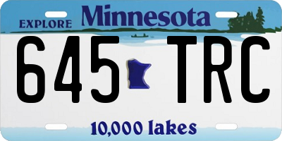 MN license plate 645TRC