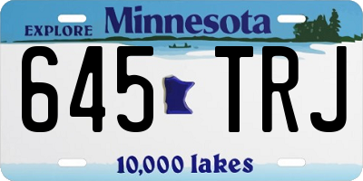 MN license plate 645TRJ
