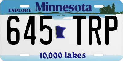 MN license plate 645TRP