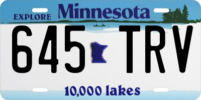 MN license plate 645TRV