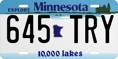 MN license plate 645TRY