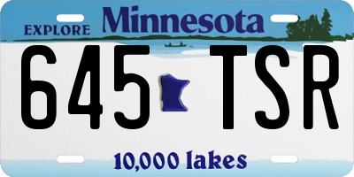 MN license plate 645TSR