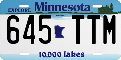 MN license plate 645TTM