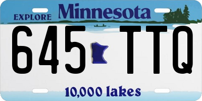 MN license plate 645TTQ