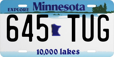 MN license plate 645TUG