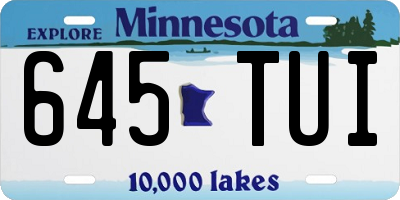 MN license plate 645TUI