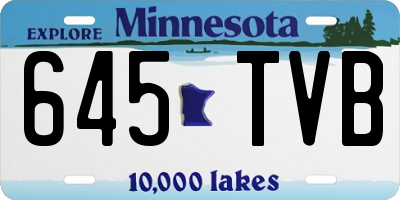 MN license plate 645TVB