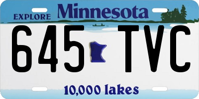 MN license plate 645TVC