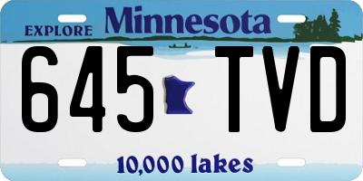MN license plate 645TVD