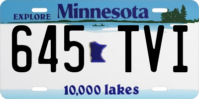 MN license plate 645TVI