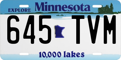 MN license plate 645TVM