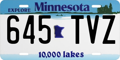 MN license plate 645TVZ