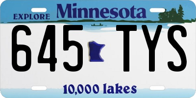 MN license plate 645TYS