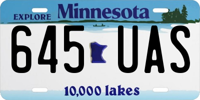 MN license plate 645UAS