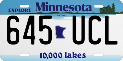 MN license plate 645UCL