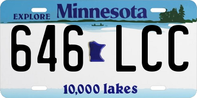 MN license plate 646LCC