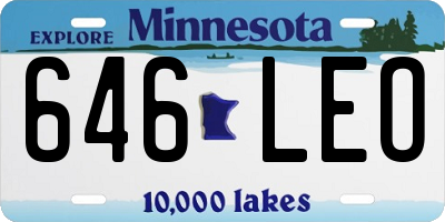 MN license plate 646LEO