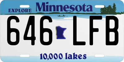 MN license plate 646LFB