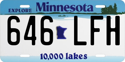 MN license plate 646LFH