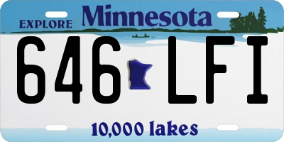 MN license plate 646LFI