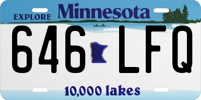 MN license plate 646LFQ