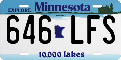 MN license plate 646LFS