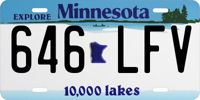 MN license plate 646LFV