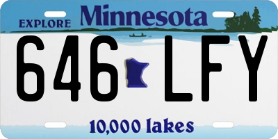 MN license plate 646LFY