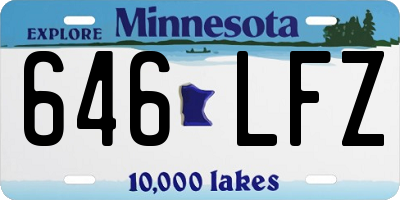 MN license plate 646LFZ