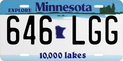 MN license plate 646LGG