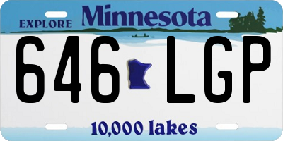 MN license plate 646LGP