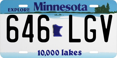 MN license plate 646LGV