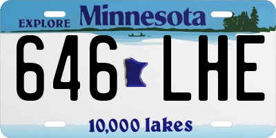 MN license plate 646LHE