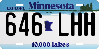MN license plate 646LHH