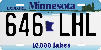 MN license plate 646LHL